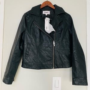 BB Dakota Faux Leather Jacket in Black - Size M
